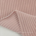 Custom thick stretch cotton polyester spandex knitted corduroy fabric